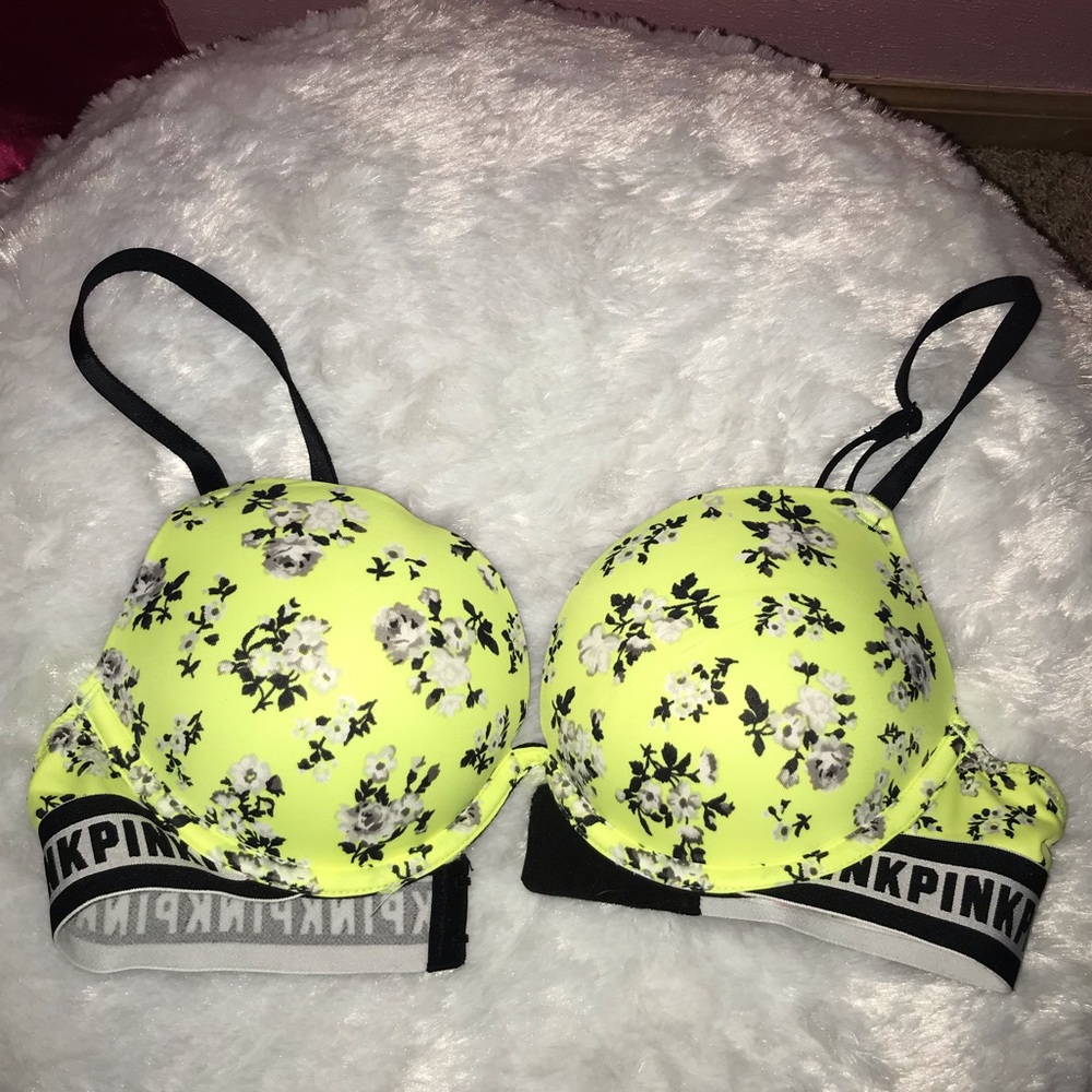 PINK double push-up bra